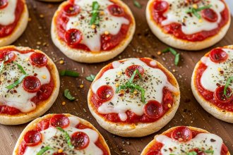 Mini English Muffin Pizzas: Quick, Tasty, and Easy Bites