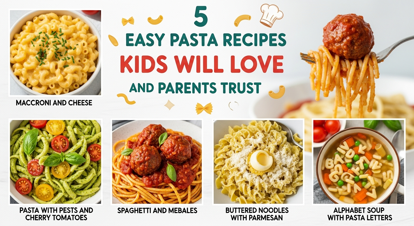 5 Easy Pasta Recipes Kids Will Love and Parents Trust