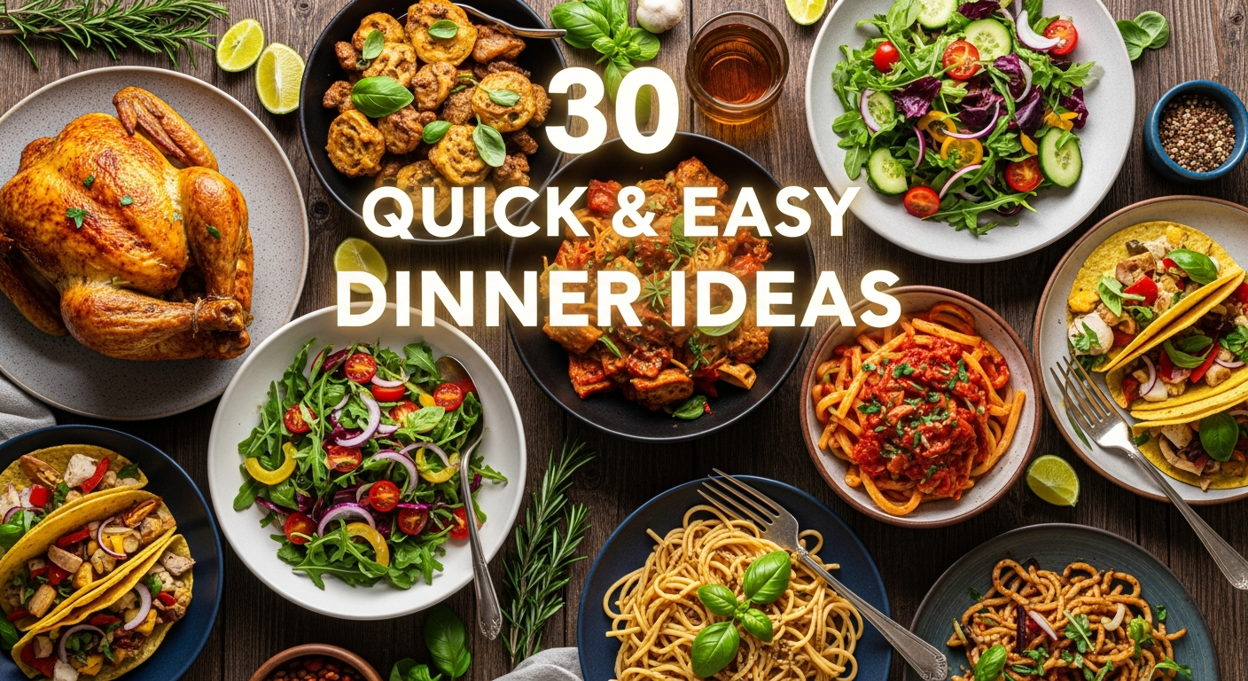 30 Quick & Easy Dinner Ideas for Busy Weeknights Made Simple

