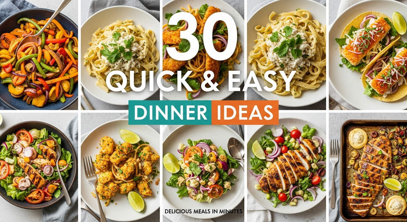30 Quick & Easy Dinner Ideas for Busy Weeknights Made Simple