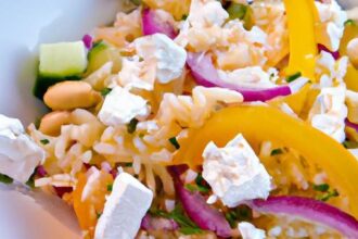 Bright and Tangy: Orzo Salad with Creamy Feta Delight