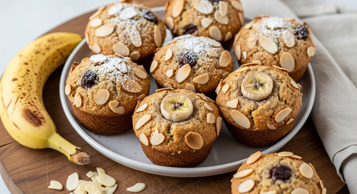 Nutty Delight: Almond Meal Banana Bread Muffins Recipe