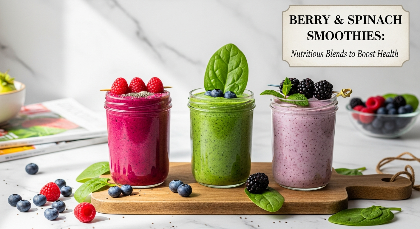 Berry & Spinach Smoothies: Nutritious Blends to Boost Health
