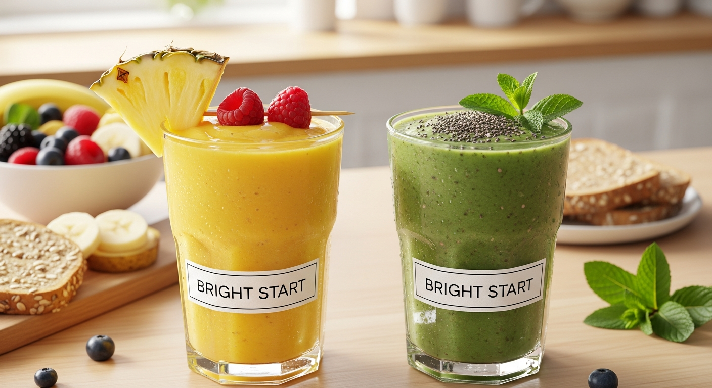 Bright Start: Delicious Low-Calorie Breakfast Smoothies