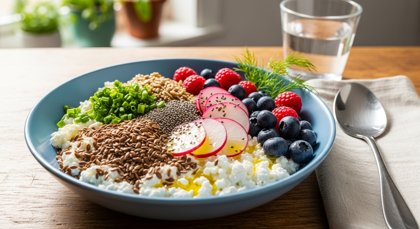 Power-Packed Low-Carb Cottage Cheese Breakfast Bowl Recipe