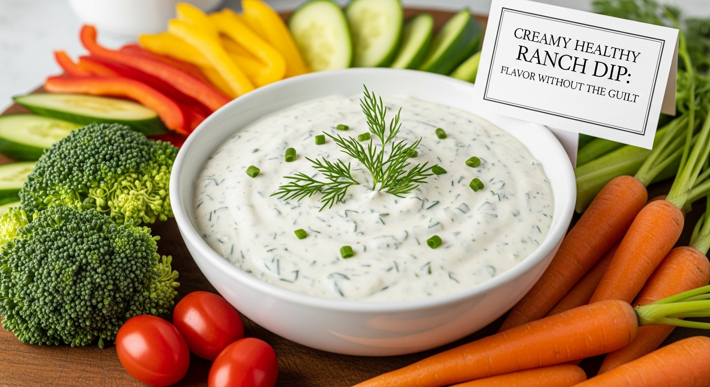 Creamy Healthy Ranch Dip: Flavor Without the Guilt