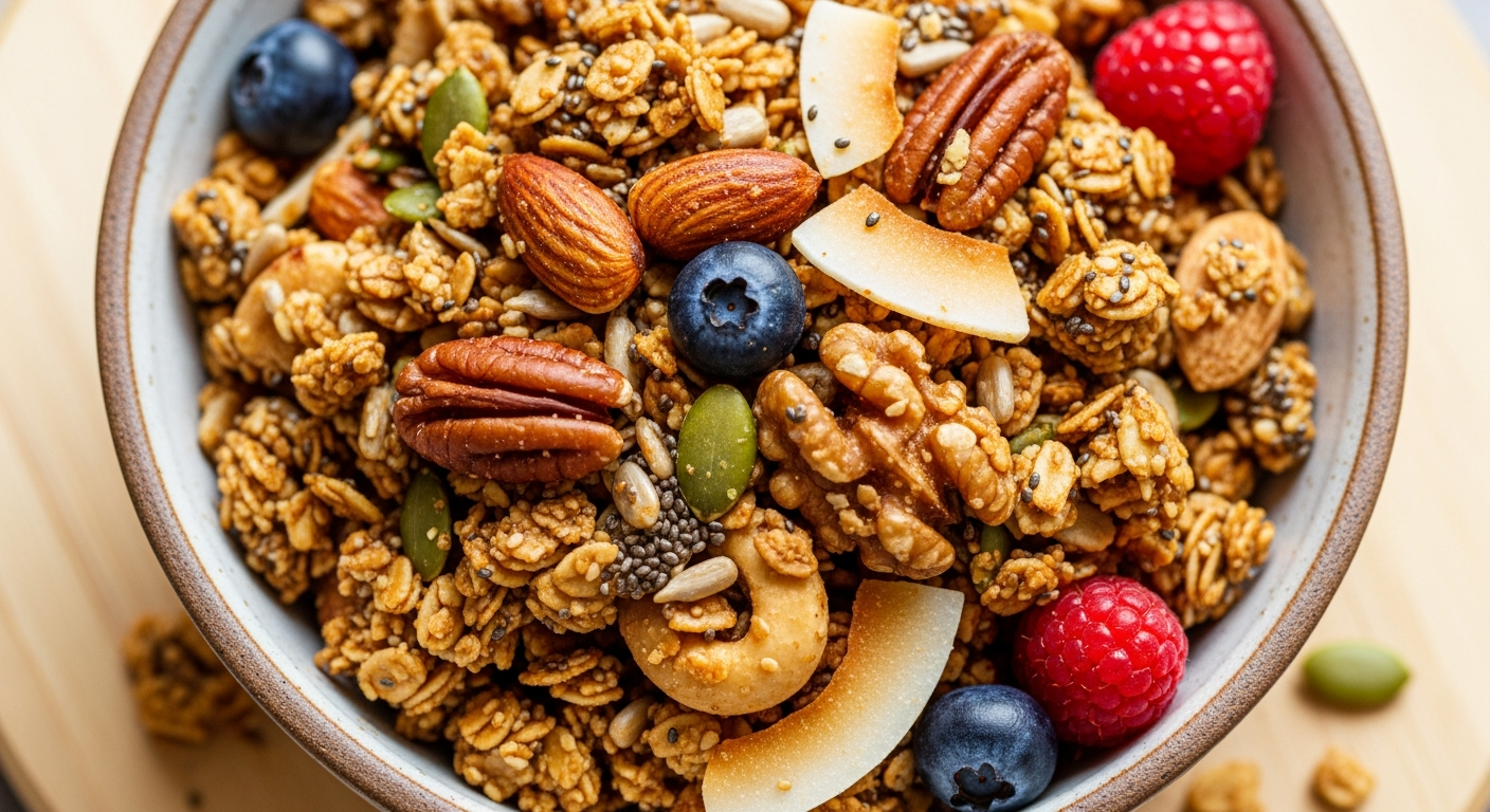 Crunchy Keto Granola: Low-Carb Goodness in Every Bite