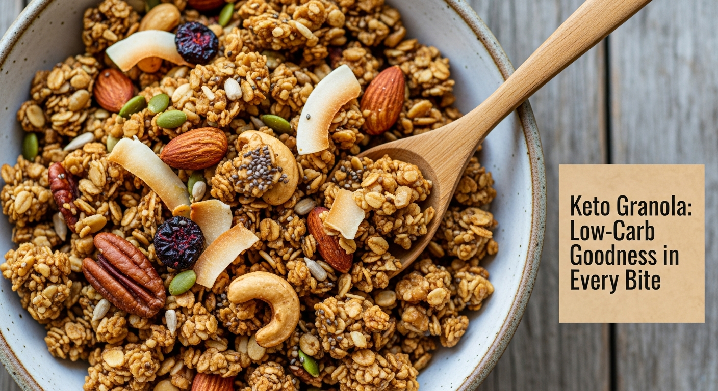 Crunchy Keto Granola: Low-Carb Goodness in Every Bite