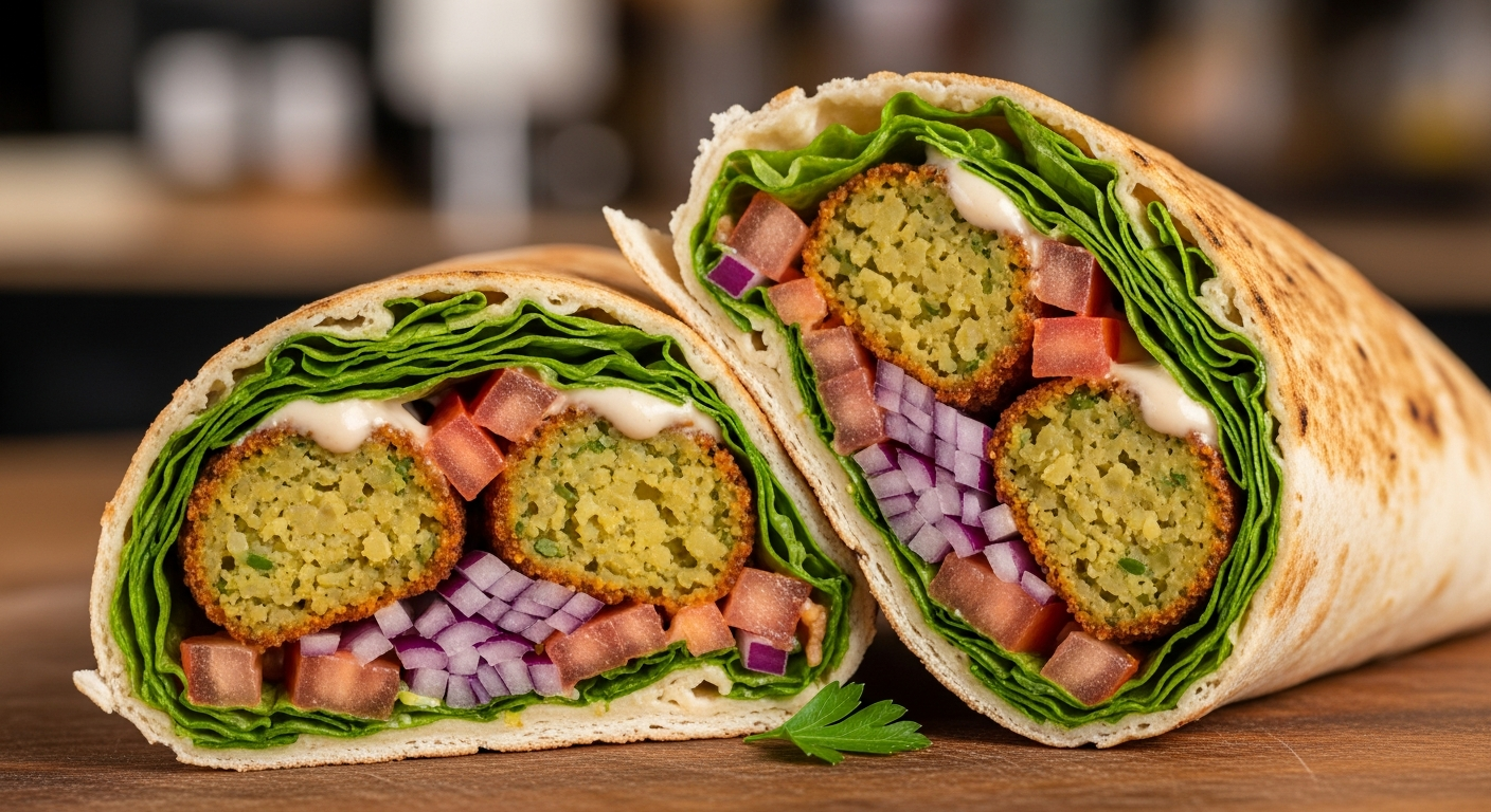 Falafel Wrap Wonders: A Flavorful Middle Eastern Delight