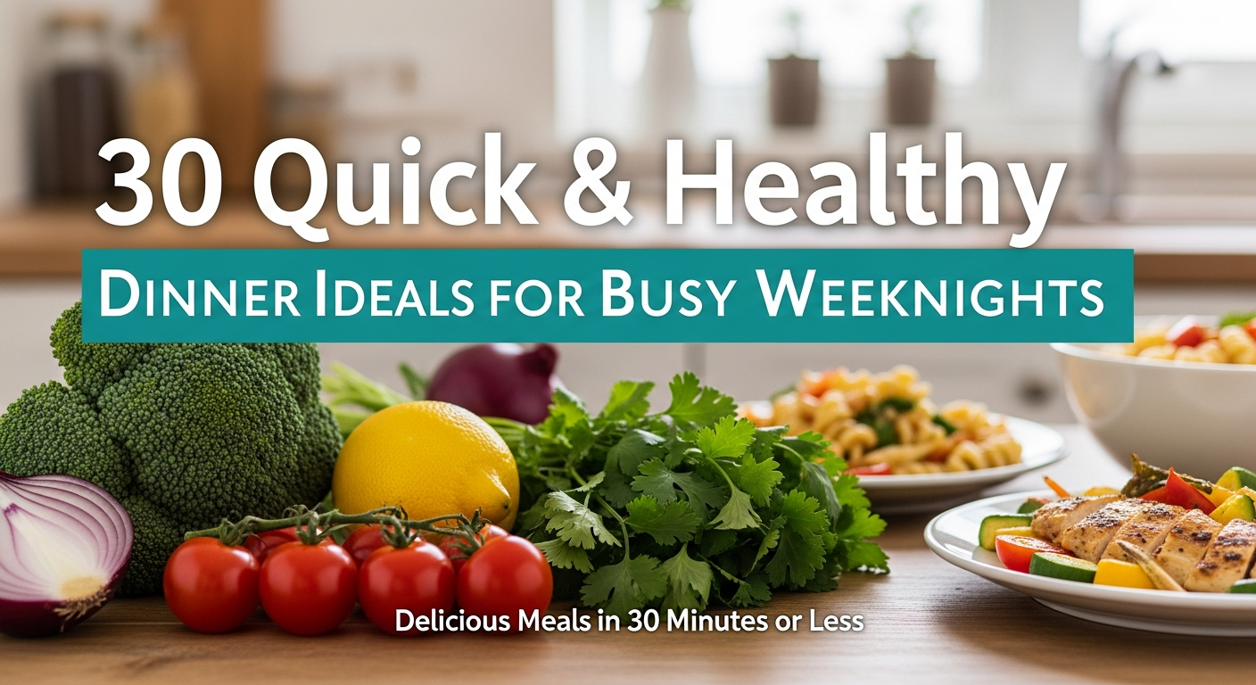 30 Quick & Healthy Dinner Ideas for Busy Weeknights