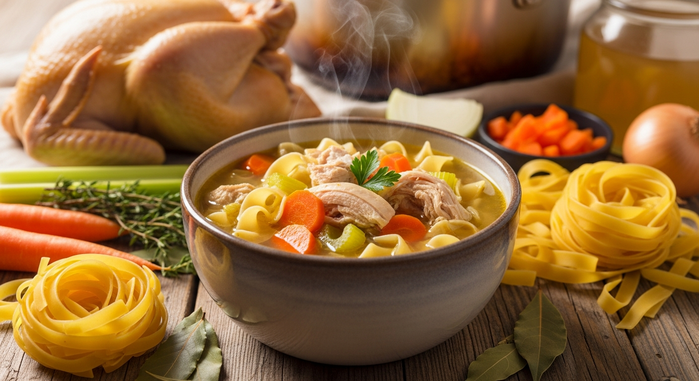 Homemade Chicken Noodle Soup: From Scratch to Comfort Bowl
