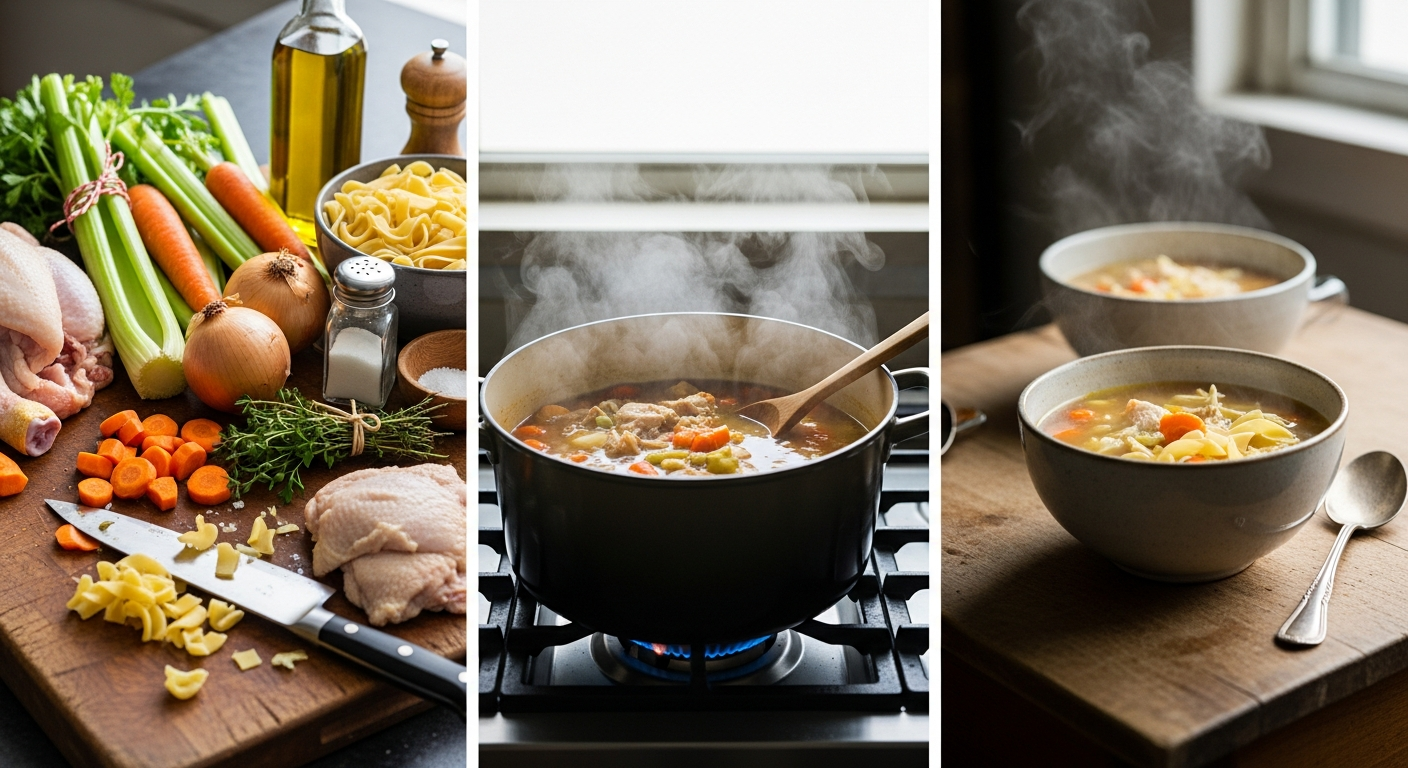 Homemade Chicken Noodle Soup: From Scratch to Comfort Bowl
