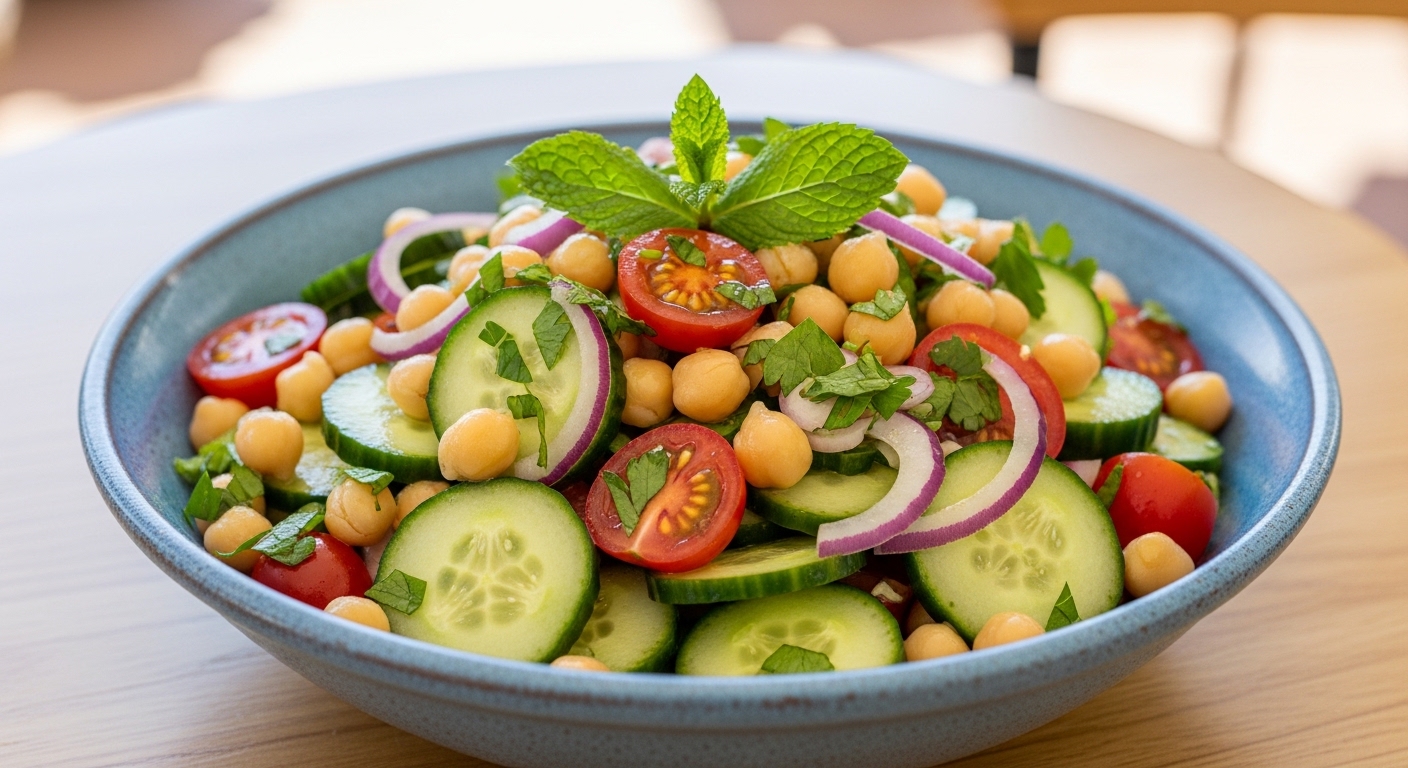 Refreshing Chickpea and Cucumber Salad: A Nutritious Twist