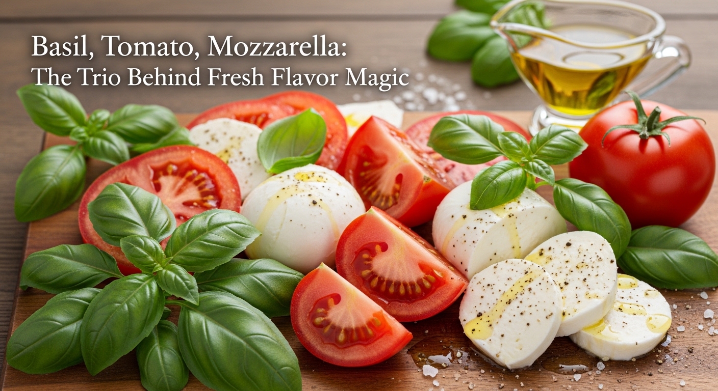 Basil, Tomato, Mozzarella: The Trio Behind Fresh Flavor Magic