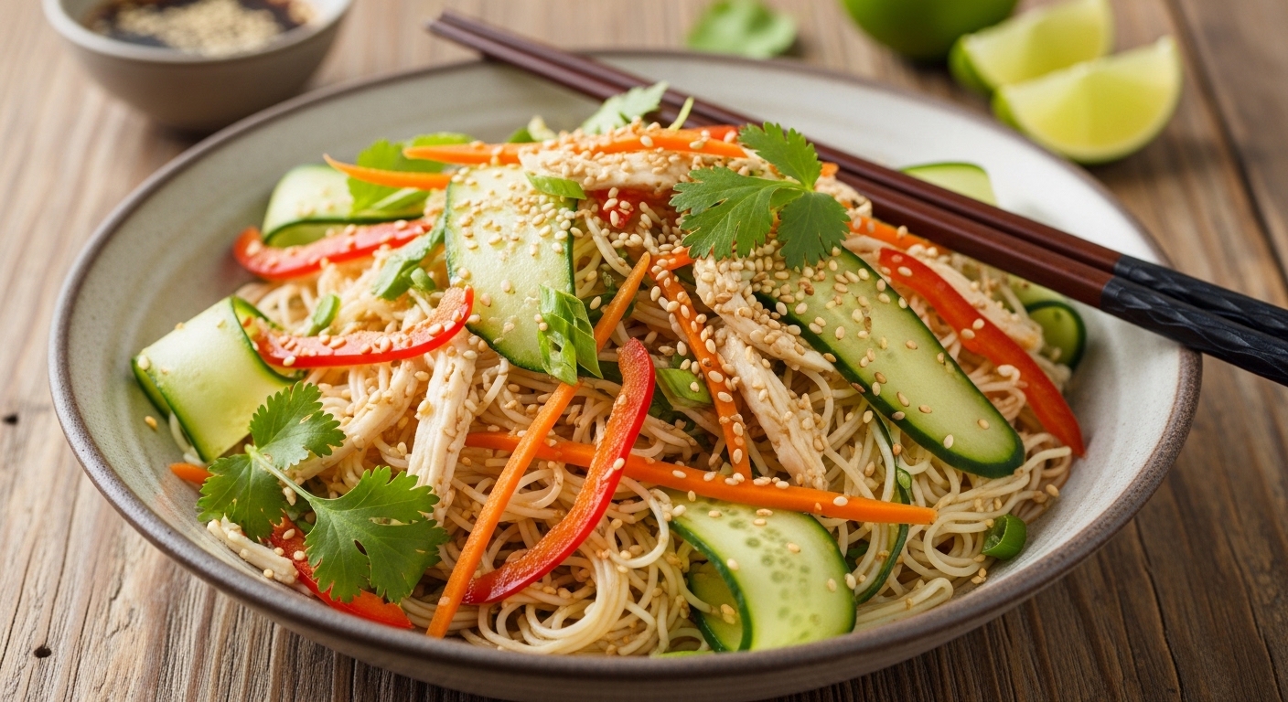 Chill & Thrill: Refreshing Cold Noodle Salad for Lunch