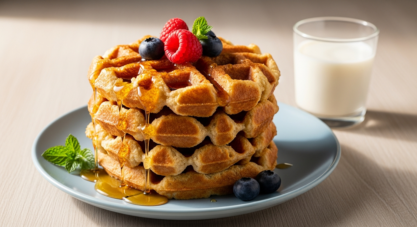 Crispy Coconut Flour Keto Waffles: Low-Carb Breakfast Bliss
