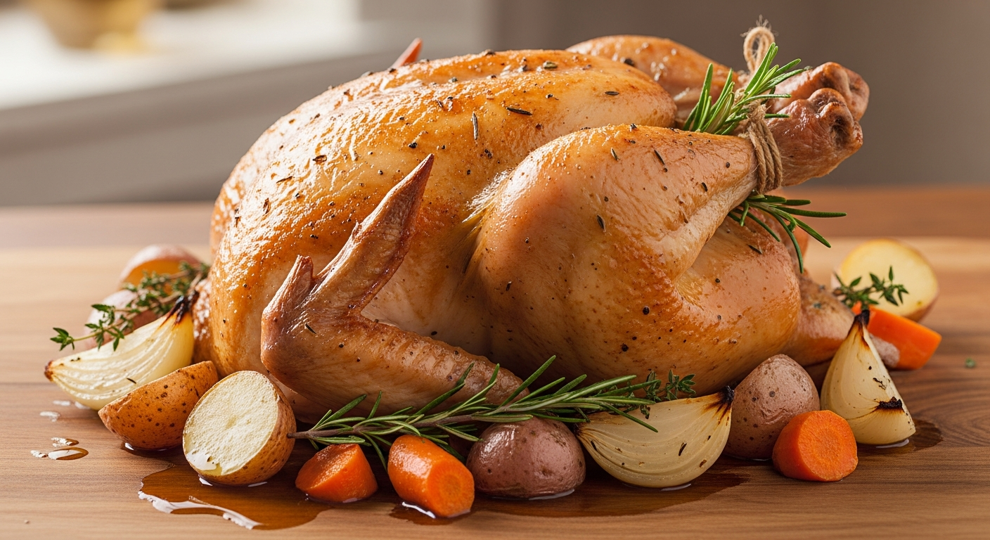 Perfectly Simple: A Foolproof Plain Roasted Chicken Recipe