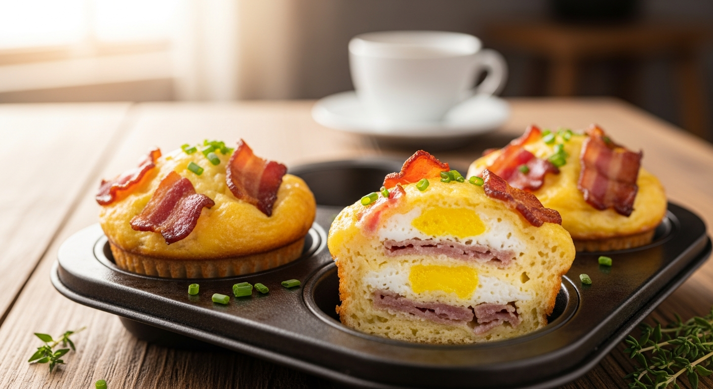 Turkey Bacon & Egg Muffins: A Protein-Packed Morning Boost