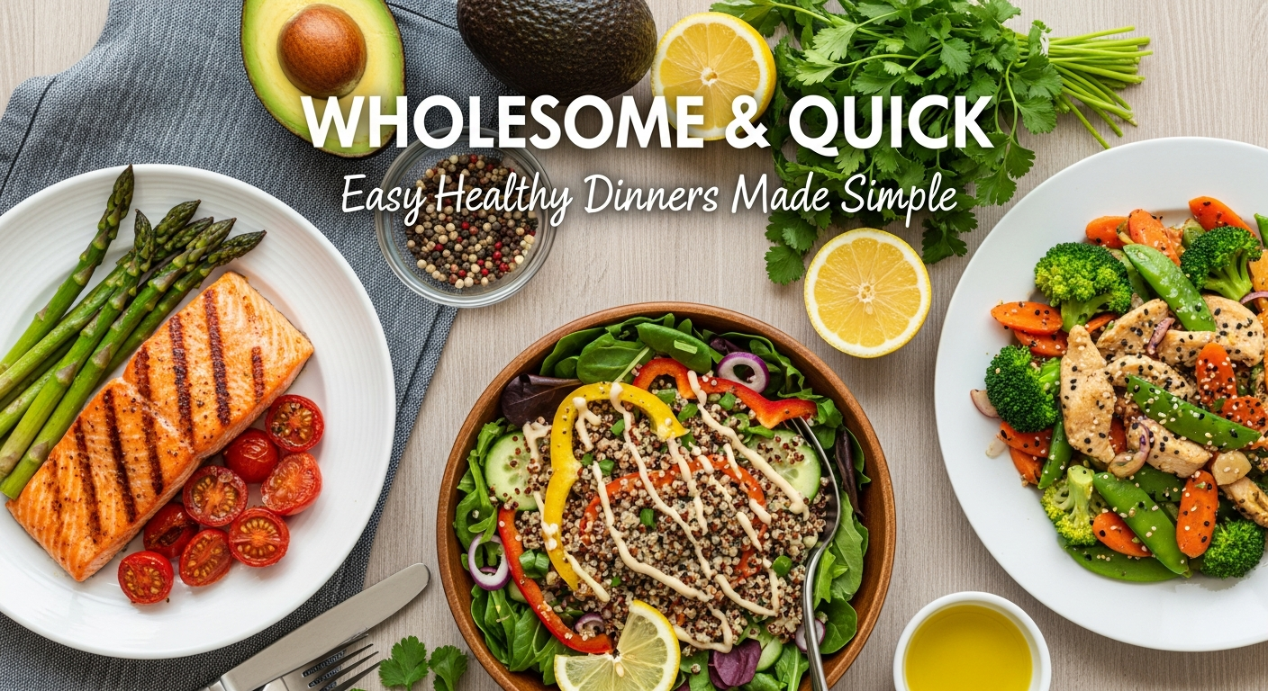 Wholesome & Quick: Easy Healthy Dinners Made Simple