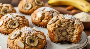 Nutty Delight: Almond Meal Banana Bread Muffins Recipe