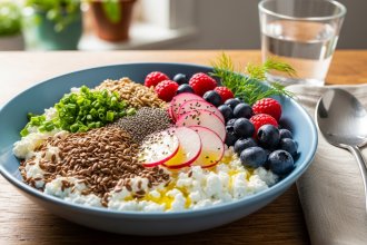 Power-Packed Low-Carb Cottage Cheese Breakfast Bowl Recipe