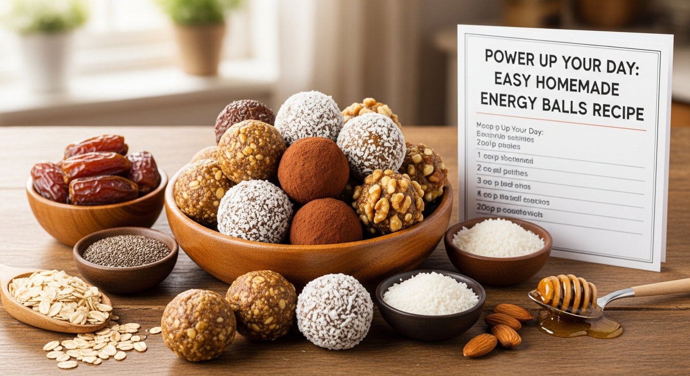 Power Up Your Day: Easy Homemade Energy Balls Recipe
