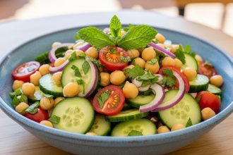 Refreshing Chickpea and Cucumber Salad: A Nutritious Twist