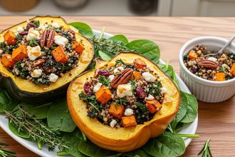 Hearty & Healthy: Irresistible Stuffed Acorn Squash Recipe