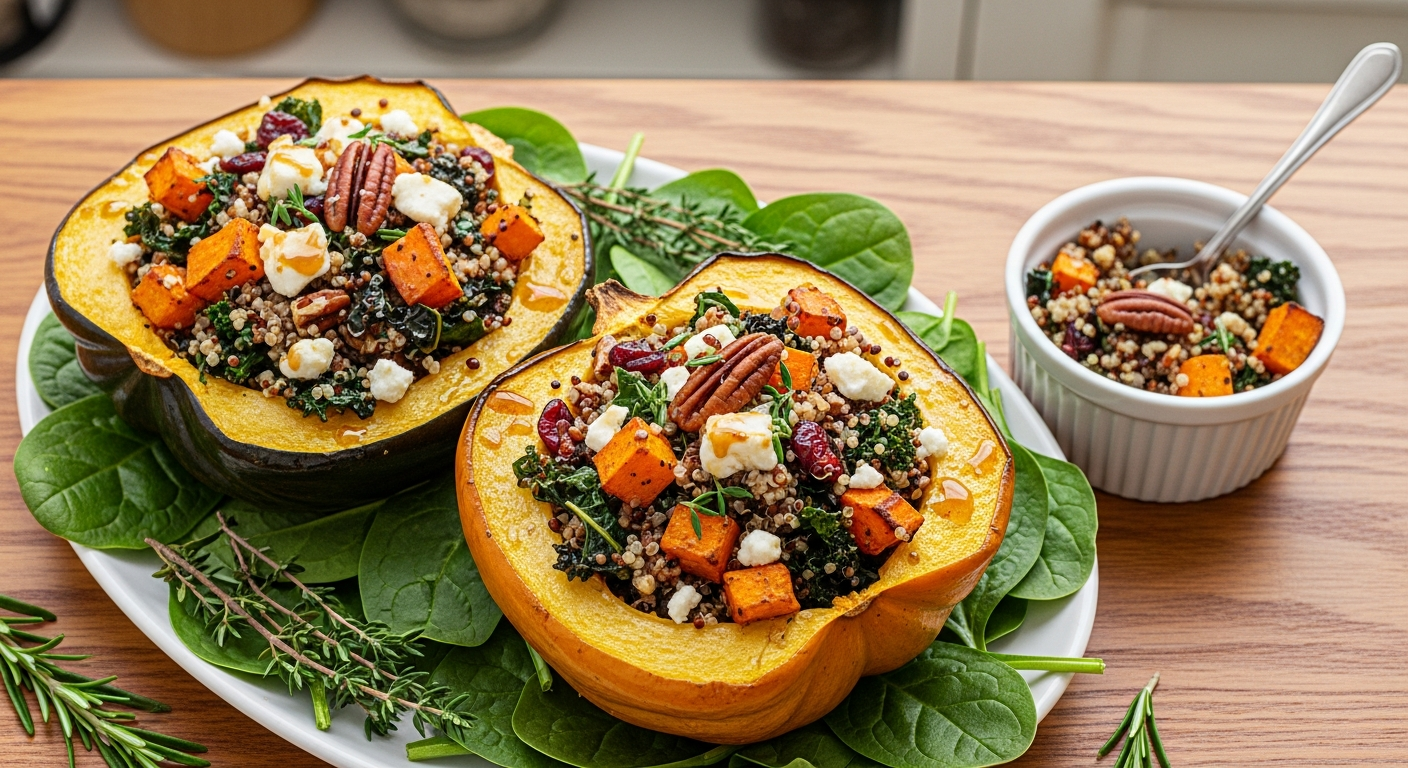 Hearty & Healthy: Irresistible Stuffed Acorn Squash Recipe