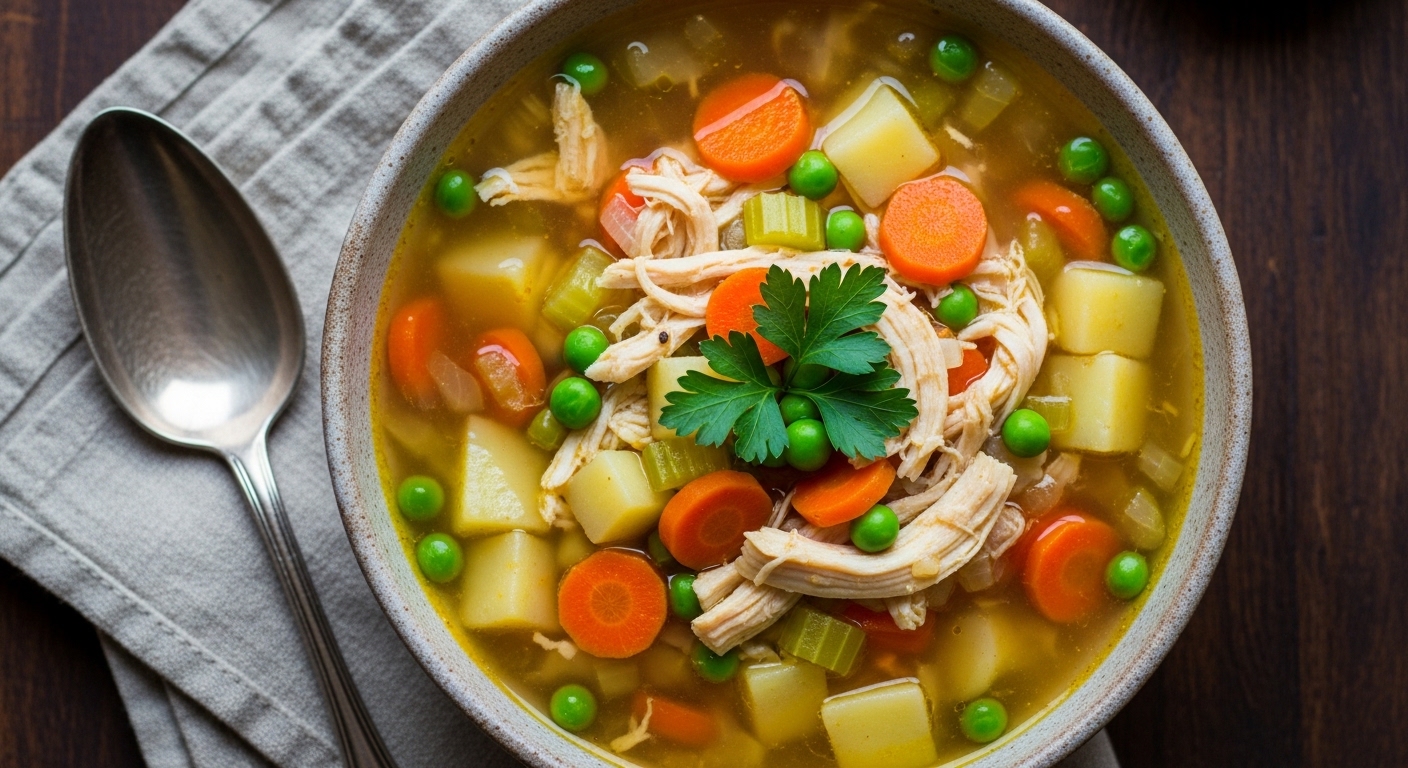 Hearty Chicken Vegetable Soup: Nutritious Comfort in a Bowl