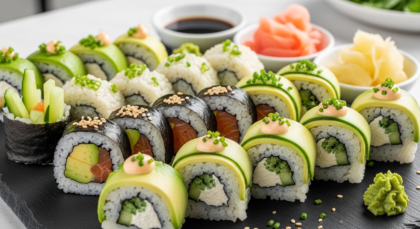 Creamy Keto Sushi Rolls: Low-Carb Delight with Cream Cheese