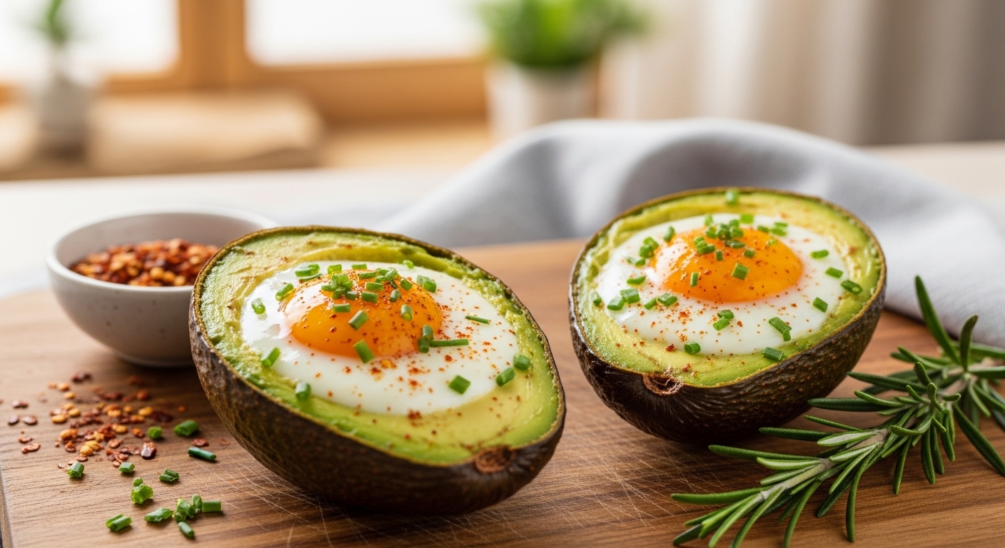 Keto Baked Avocado with Egg: A Creamy Low-Carb Delight
