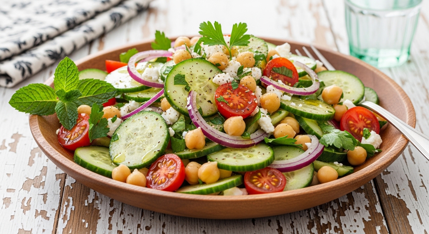 Refreshing Chickpea Cucumber Salad: A Crisp, Nutritious Delight