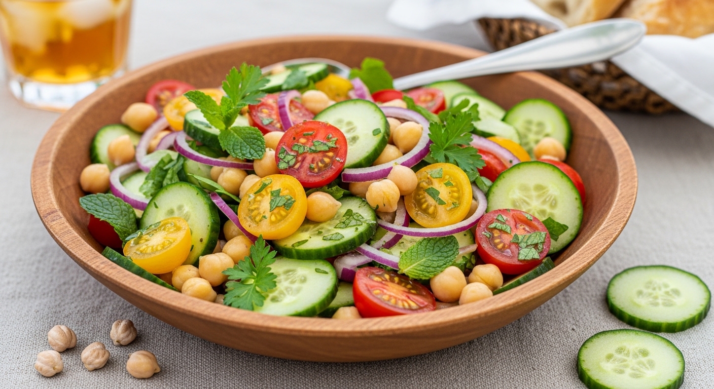 Refreshing Chickpea Cucumber Salad: A Crisp, Nutritious Delight