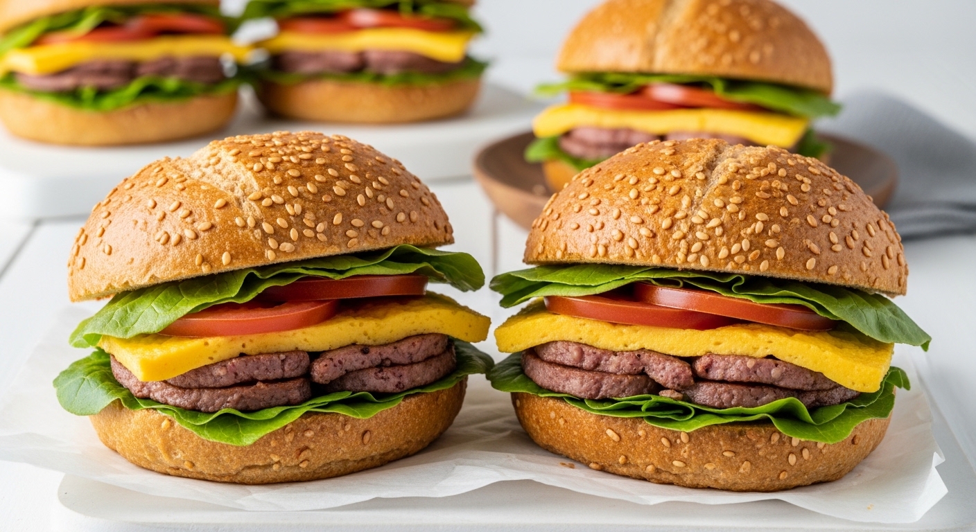 Delicious Keto Breakfast Sandwiches on Low-Carb Keto Bread