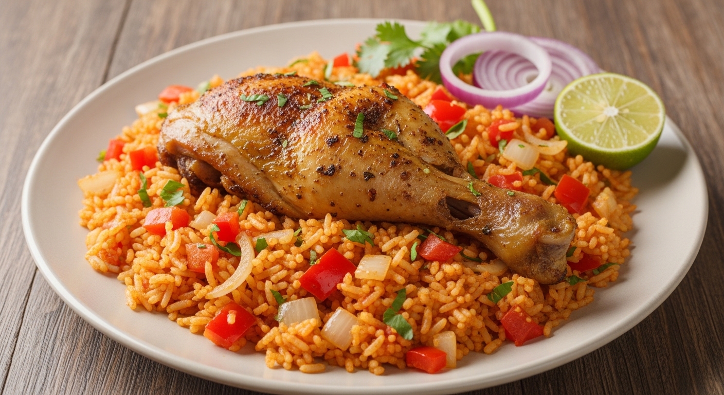 Jollof Rice with Chicken