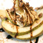 Crunchy Apple Slices Paired with Creamy Sunflower Butter Delight