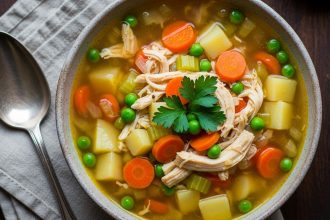Hearty Chicken Vegetable Soup: Nutritious Comfort in a Bowl