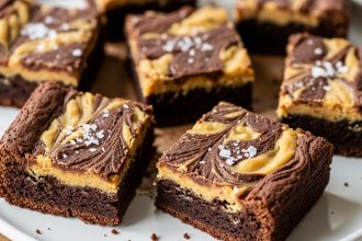 Decadent Peanut Butter Brownies