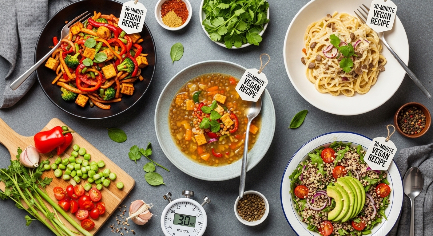 30-Minute Vegan Recipes: Quick, Tasty Plant-Based Meals